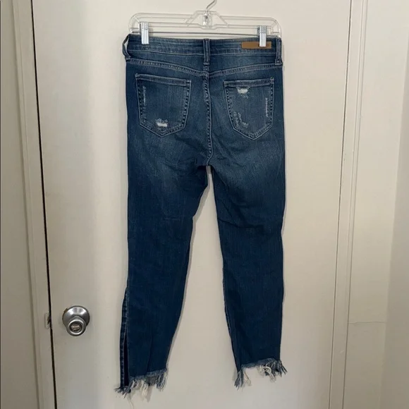 Cello Distressed Ankle Jeans in Dark Blue - Picture 3 of 5